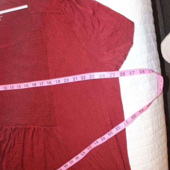 Torrid Super Soft Scoop Neck Smocked Front Panel Top women size 5x - Picture 7 of 9